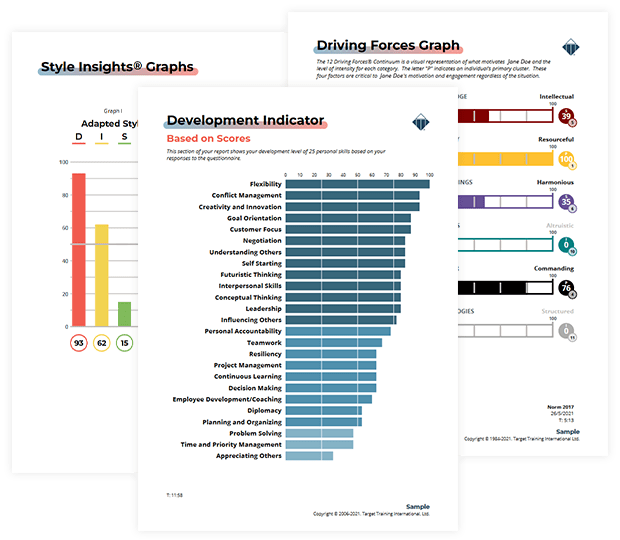 TriMetrix® DNA – Behaviours Motivators DNA Assessment